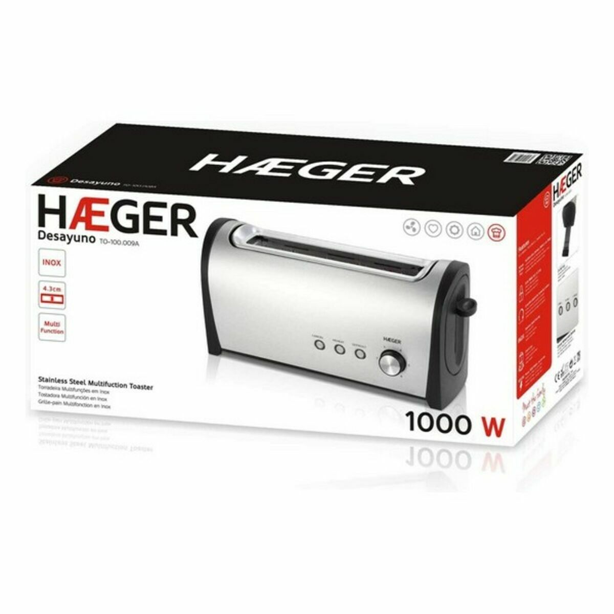 Torradeira Haeger 5608475012471 1000 W